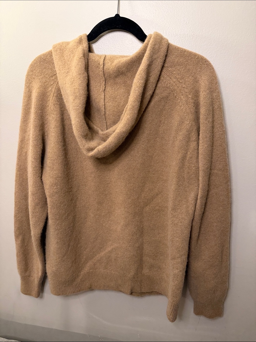 Quince Men's Camel Crewneck Hoodie Sweater - Picture 3 of 6